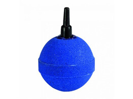 Luchtsteen  bol 5 cm  blauw aansluiting 4/6mm